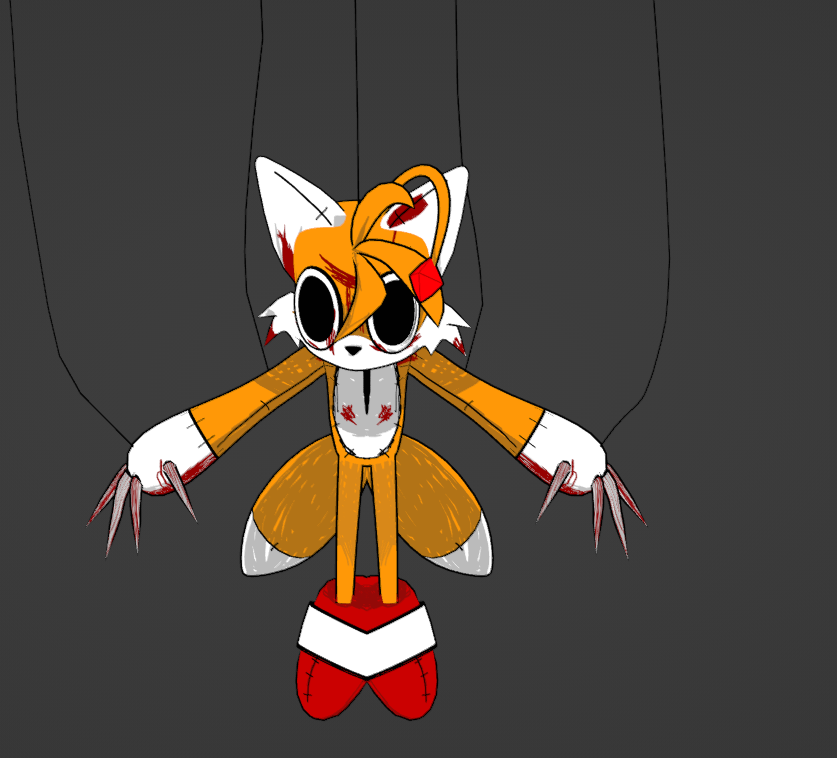 Sonic.exe and Tails doll by SallyCatTree on Newgrounds