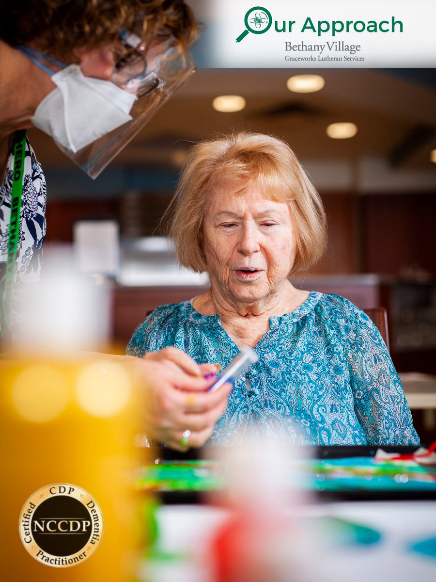 Our nationally-certified #DementiaCare Practitioners utilize the latest therapies to engage and enrich the lives of residents living with #memoryloss.

See the difference our care makes this #AlzheimersDementiaCareEducationWeek: ow.ly/KJNn50MwEkW