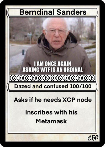 0xGrimes's tweet photo. Giveaway time!

To celebrate the drop 'Berndinal' on the Rare Ordinals series I will be giving away 1 Berndinal. All you need to do is;

- Follow @JediRickGrimes &amp; @RareOrdinals .
- Tag a fren.
- Like &amp; RT this post.

Winner will be announced Friday 11pm GMT. https://t.co/dj3XReGhPB