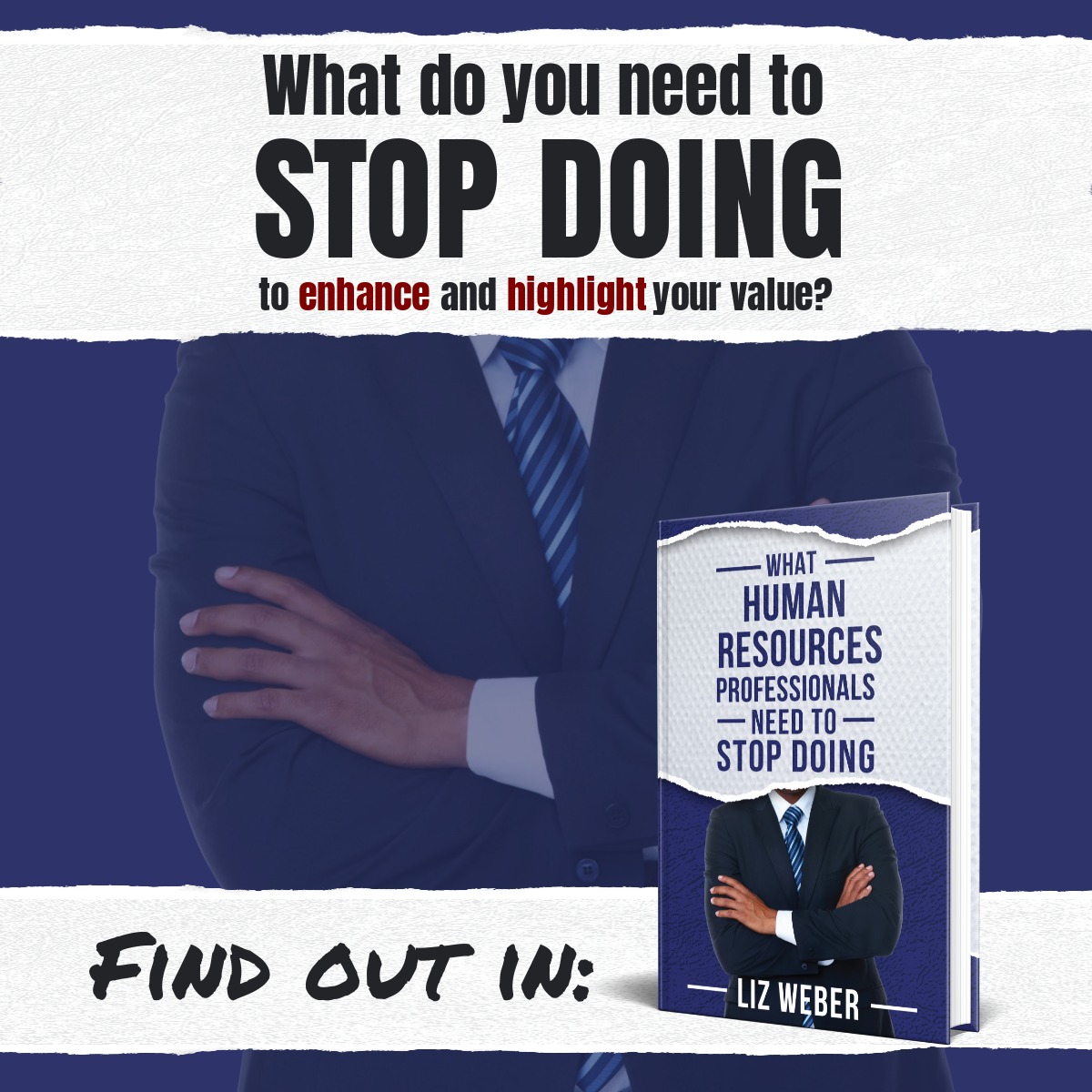 Do you know what you need to stop doing to enhance and highlight your value?
Find out in: What Human Resources Professionals Need to Stop Doing --  amzn.to/3ieGBdM
-
#HR #SmarterHR