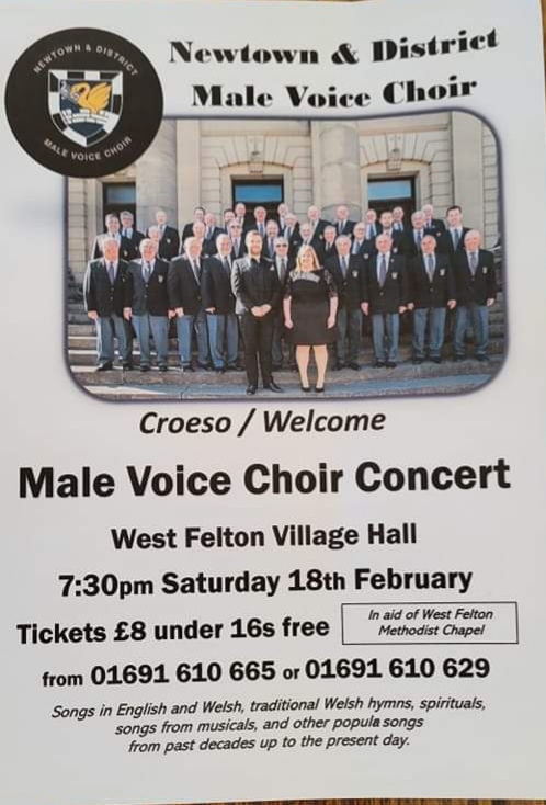 Newtown Male Voice (@newtownmvc) on Twitter photo We are looking forward to performing at our next concert, this Saturday in West Felton, near Oswestry. If you are in the area, tickets are available on the door. Hope to see you there for a great night
<a href="/advertizer/">Oswestry Advertizer</a> <a href="/OswestryTC/">Oswestry Town Council</a> <a href="/Oswestryrugby/">Oswestry Rugby Club</a> <a href="/WhatsOnShrops/">Shropshire What's On</a> We are looking forward to performing at our next concert, this Saturday in West Felton, near Oswestry. If you are in the area, tickets are available on the door. Hope to see you there for a great night
<a href="/advertizer/">Oswestry Advertizer</a> <a href="/OswestryTC/">Oswestry Town Council</a> <a href="/Oswestryrugby/">Oswestry Rugby Club</a> <a href="/WhatsOnShrops/">Shropshire What's On</a>