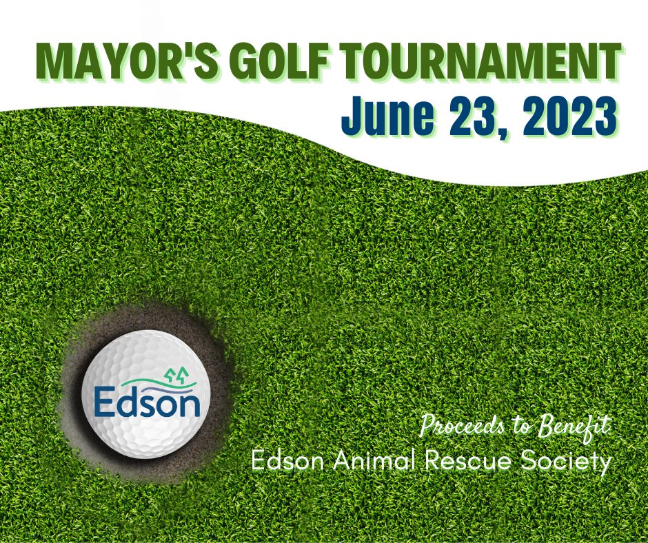 Town of Edson (@townofedson) on Twitter photo Register today for the Mayor's 2nd Annual Golf Tournament supporting Edson Animal Rescue Society, Friday, June 23, 2023.
REGISTER âłď¸
bit.ly/3Kd0RLq
SPONSORSHIP OPPORTUNITIES đ
bit.ly/40Yvjz0
E: sheila@morcommpr.com
#edsonevent
#communitysupport
#fundraiser Register today for the Mayor's 2nd Annual Golf Tournament supporting Edson Animal Rescue Society, Friday, June 23, 2023.
REGISTER âłď¸
bit.ly/3Kd0RLq
SPONSORSHIP OPPORTUNITIES đ
bit.ly/40Yvjz0
E: sheila@morcommpr.com
#edsonevent
#communitysupport
#fundraiser