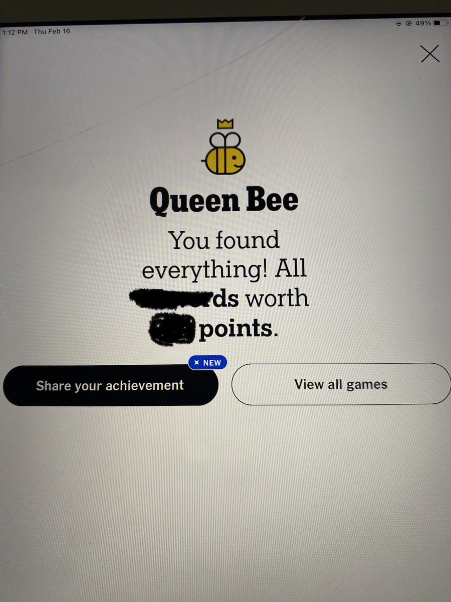 trlynchwrites's tweet image. First time evah! #Nytspellingbee #QueenBee #nerd4life