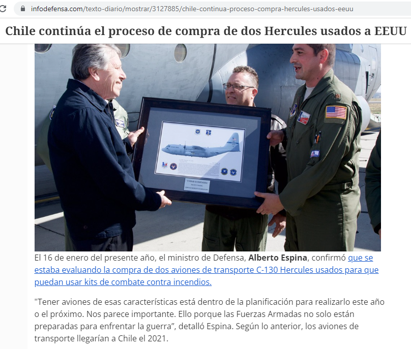 mlobosg's tweet photo. @La_Segunda @lasegunda y @AndresJouannet parten mintiendo.
La entrega de los aviones C-130 fue en 2021 a @bprokurica y no en 2019.
Y además, entonces la @FACh_Chile informó que la empresa de MAFFS estaba quebrada.
OPORTUNISMO contra @FACh_Chile @mindefchile @Mayafernandeza y @GabrielBoric https://t.co/wGBqhUNHTD