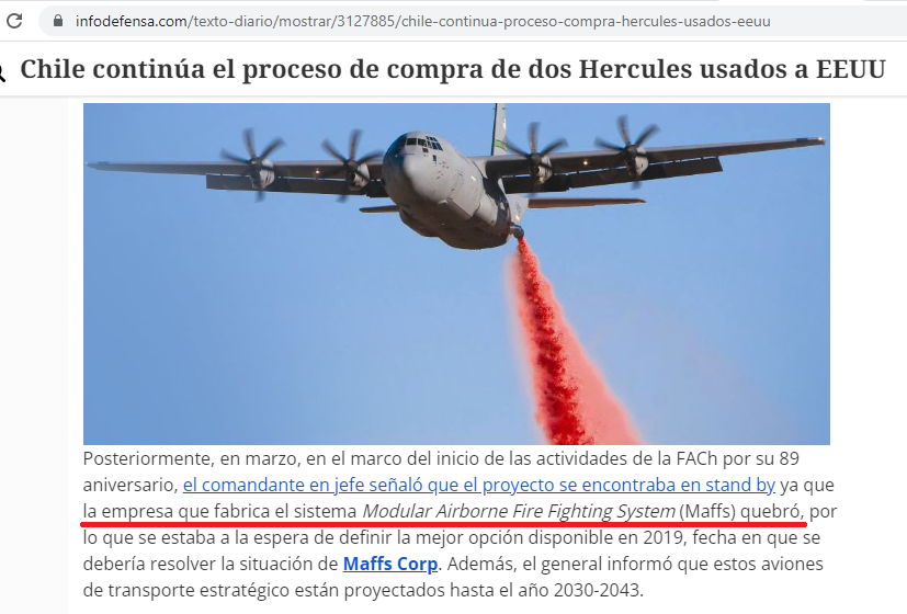 mlobosg's tweet photo. @La_Segunda @lasegunda y @AndresJouannet parten mintiendo.
La entrega de los aviones C-130 fue en 2021 a @bprokurica y no en 2019.
Y además, entonces la @FACh_Chile informó que la empresa de MAFFS estaba quebrada.
OPORTUNISMO contra @FACh_Chile @mindefchile @Mayafernandeza y @GabrielBoric https://t.co/wGBqhUNHTD