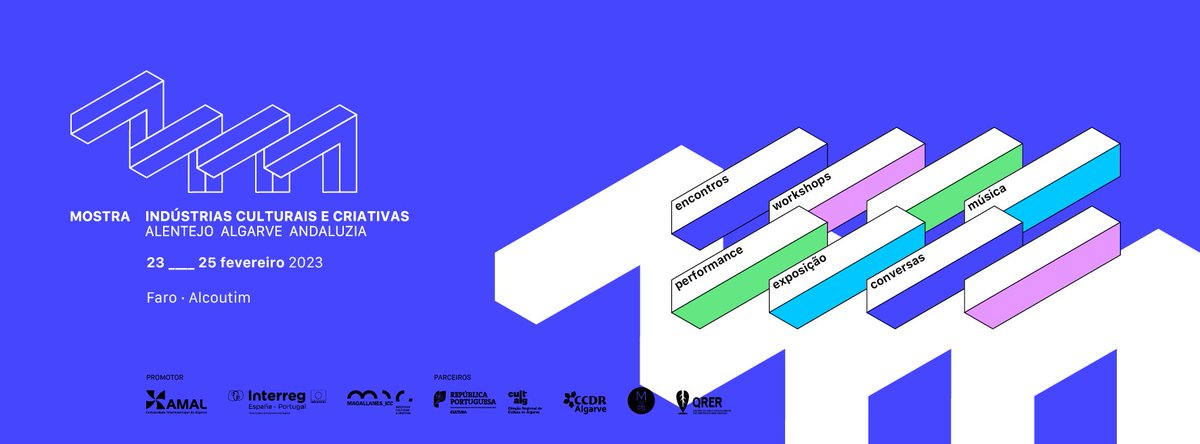 📣 𝐌𝐚𝐫𝐪𝐮𝐞 𝐧𝐚 𝐬𝐮𝐚 𝐚𝐠𝐞𝐧𝐝𝐚! 𝟐𝟑, 𝟐𝟒 𝐞 𝟐𝟓 𝐝𝐞 𝐟𝐞𝐯𝐞𝐫𝐞𝐢𝐫𝐨: 𝐯𝐚𝐦𝐨𝐬 "𝐎𝐥𝐡𝐚𝐫 𝐩𝐚𝐫𝐚 𝐚𝐥é𝐦 𝐝𝐚𝐬 𝐟𝐫𝐨𝐧𝐭𝐞𝐢𝐫𝐚𝐬 - 𝐝𝐞𝐬𝐞𝐧𝐡𝐚𝐫 𝐨 𝐟𝐮𝐭𝐮𝐫𝐨!"

#cultura #algarve #alentejo #andaluzia #faro #alcoutim #industriascriativas