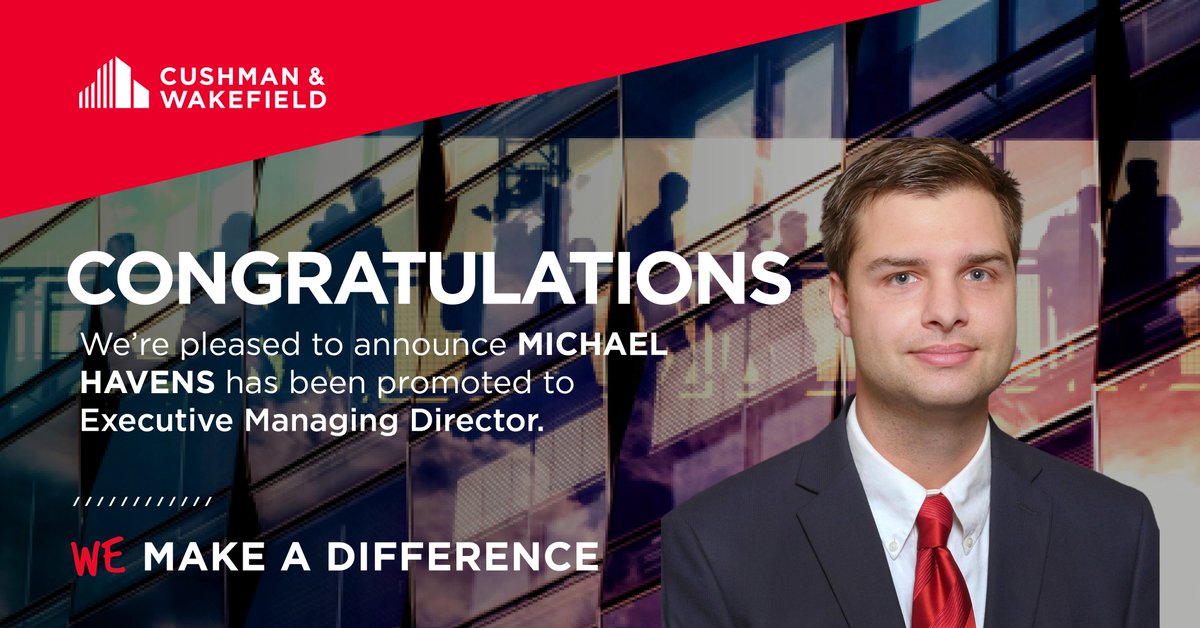 CushWakeTN's tweet photo. Congratulations to Charlie Gibson, Michael Havens &amp; Shawn Stankavage on their recent promotions. #CRE #Nashville https://t.co/nSOdItDdFD