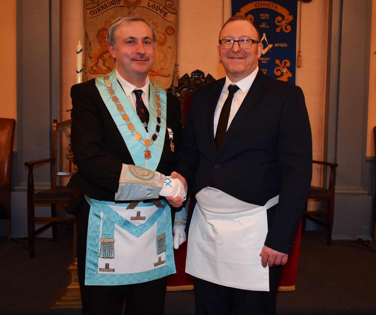 LodgeConnaught's tweet photo. Wednesday 15 February was an eventful evening having Initiated Bro. Jason Huntley, a Midsomer Norton resident, as well as receiving the Travelling Trowel from the Worshipful Master and Brethren of Elizabethan Lodge No 7296. @PGLSomerset @UGLE_GrandLodge https://t.co/1AUNrih5NL