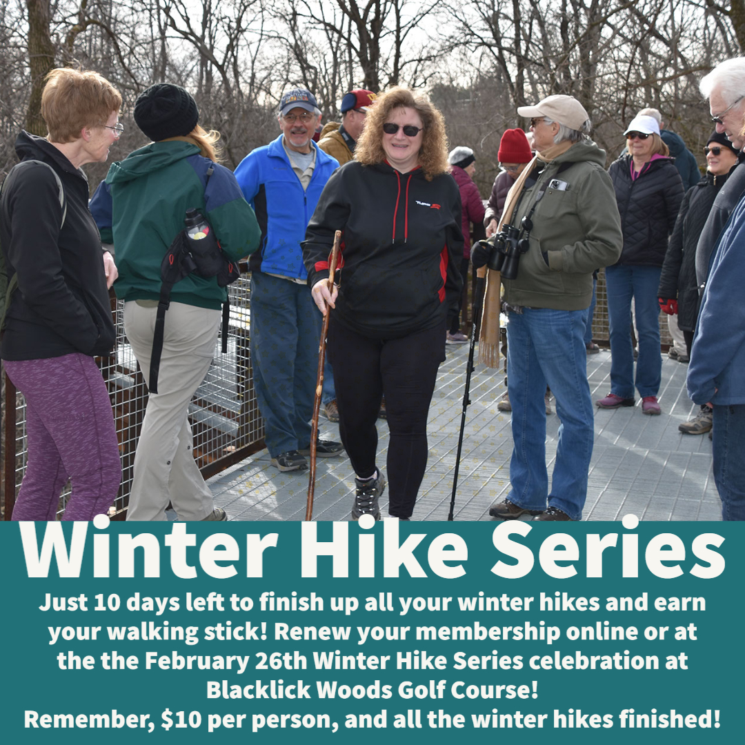 MetroParkFriend's tweet photo. Just a few more days till the end of the winter hike series! Get the rest of your hikes in, renew your membership, and meet us at the Winter Hike Celebration at the Blacklick Woods Golf Course on February 26th! https://t.co/o3CmUvYOqN