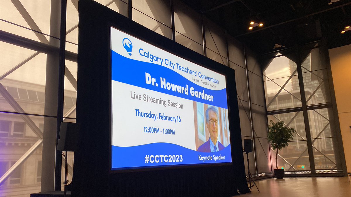 dannymaas's tweet image. I’m both nervous and excited to interview Dr. Howard Gardner at 12:00 in the Exhibition hall At #CCTC2023 !