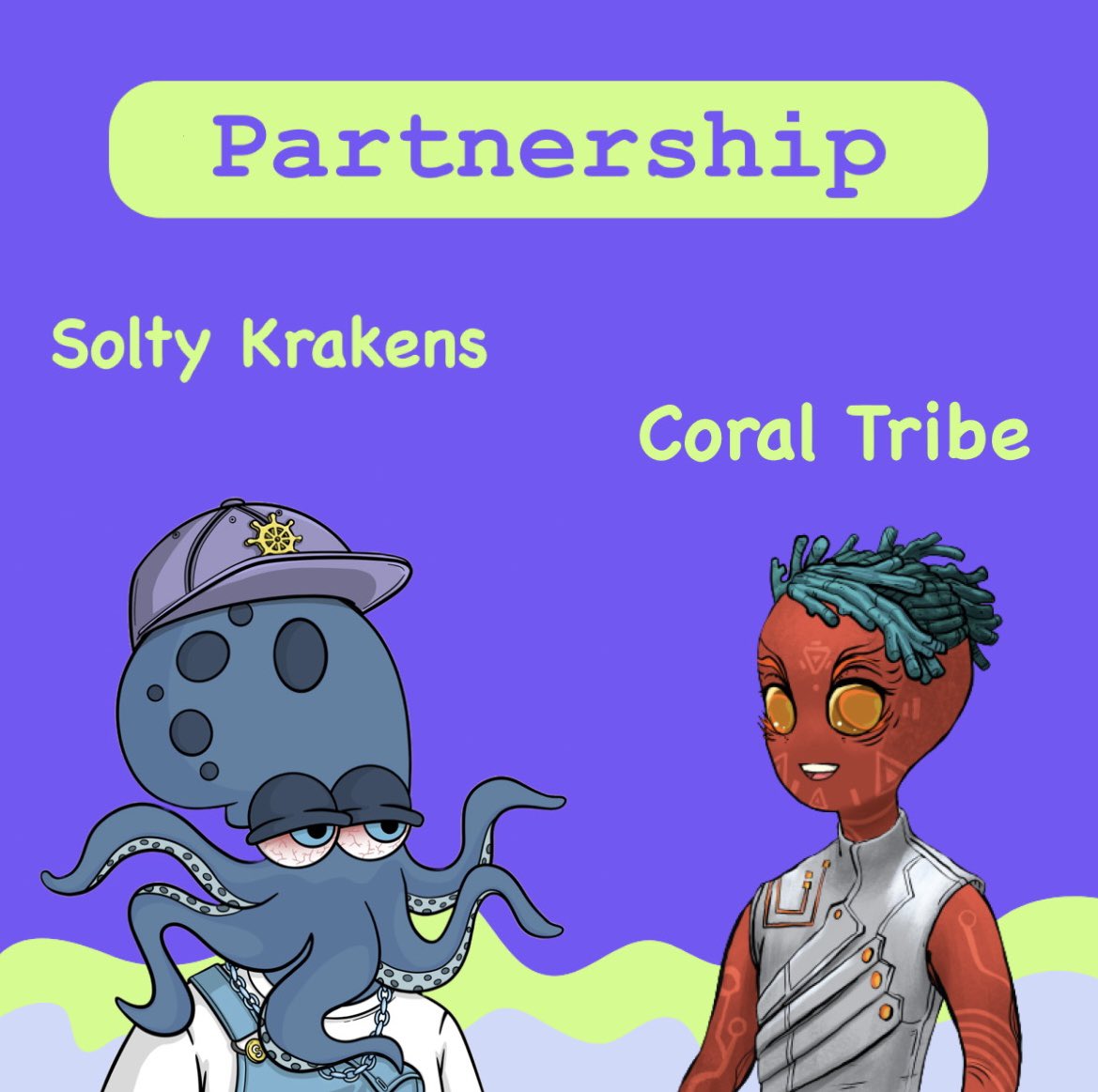 We are excited to announce our PARTNERSHIP with <a href="/CoralTribeNFT/">Coral Tribe 🌊</a>🐙🤝🪸

They will be consulting us on best Web 3 practices prior to the mint🔥

We are also happy to announce <a href="/CoralTribeNFT/">Coral Tribe 🌊</a> as the 1st of the 3 Marine Conservation organizations to receive 8.9% of the revenue💙🌊