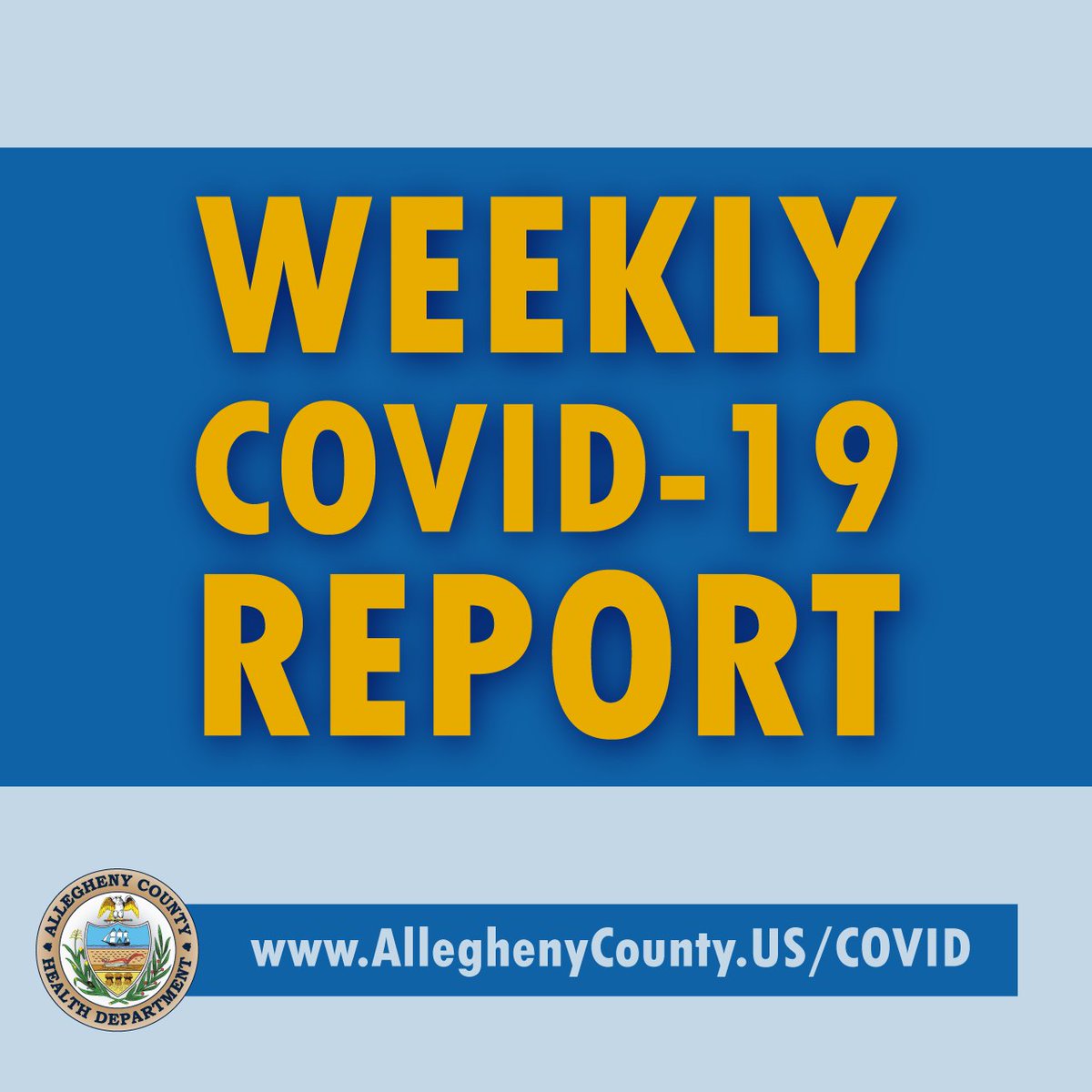 Allegheny County Health Department on Twitter "For the weeks of