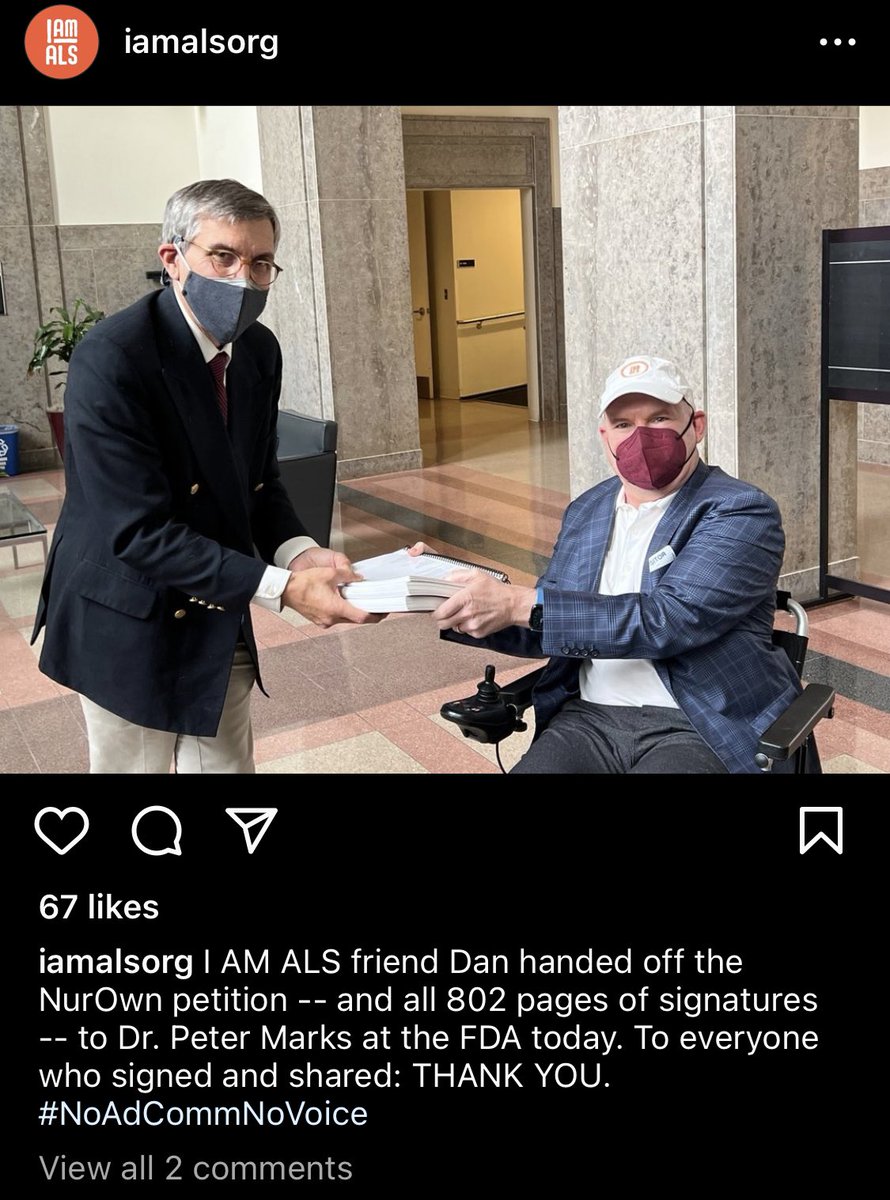 RainConsulting's tweet image. Sometimes we need to look at our working agreements to the American people. @DrCaliff_FDA As public Servants please help those living with #ALS today by remediating the #NurOwn type 2 error. Delays=Death.  Speed up innovation so pALS have a chance to improve their health.