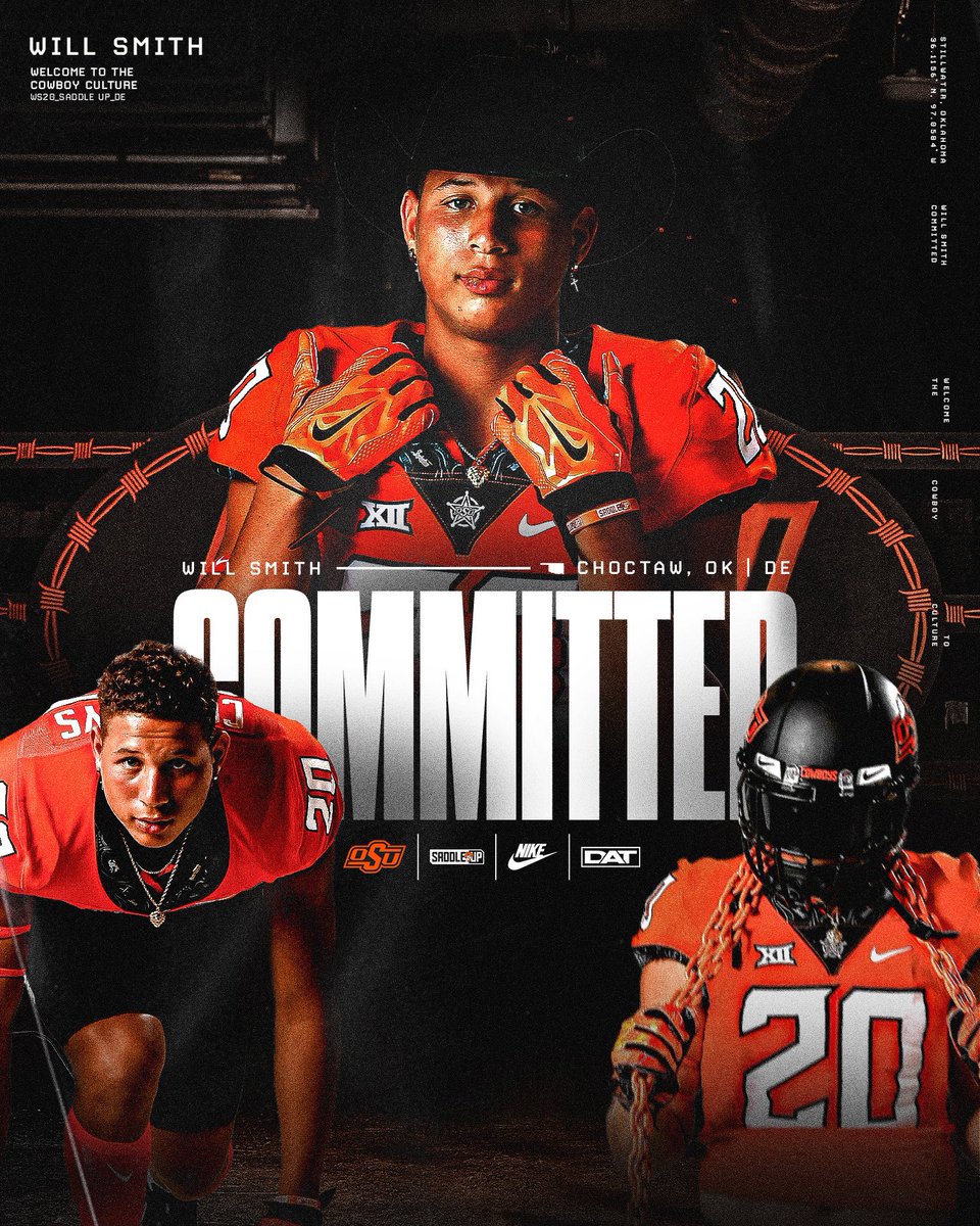 Happy to announce my commitment to <a href="/CowboyFB/">OSU Cowboy Football</a> Thank you to <a href="/CoachGRichDL/">Greg Richmond</a> <a href="/DJLinton2/">DJ Linton</a> for believing in me. Also thank you to <a href="/YellowjacketsFB/">Choctaw Football</a> <a href="/JakeCorbin/">Jake Corbin</a> <a href="/EJCOACHT/">EJ Tillinger</a> <a href="/CoachBradClark/">Brad Clark</a>