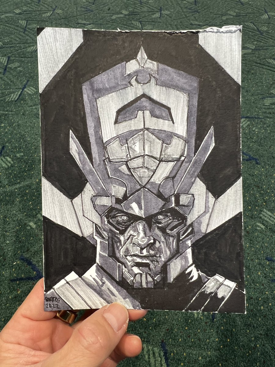 Galactus sketch. 

#MarvelComics #ink