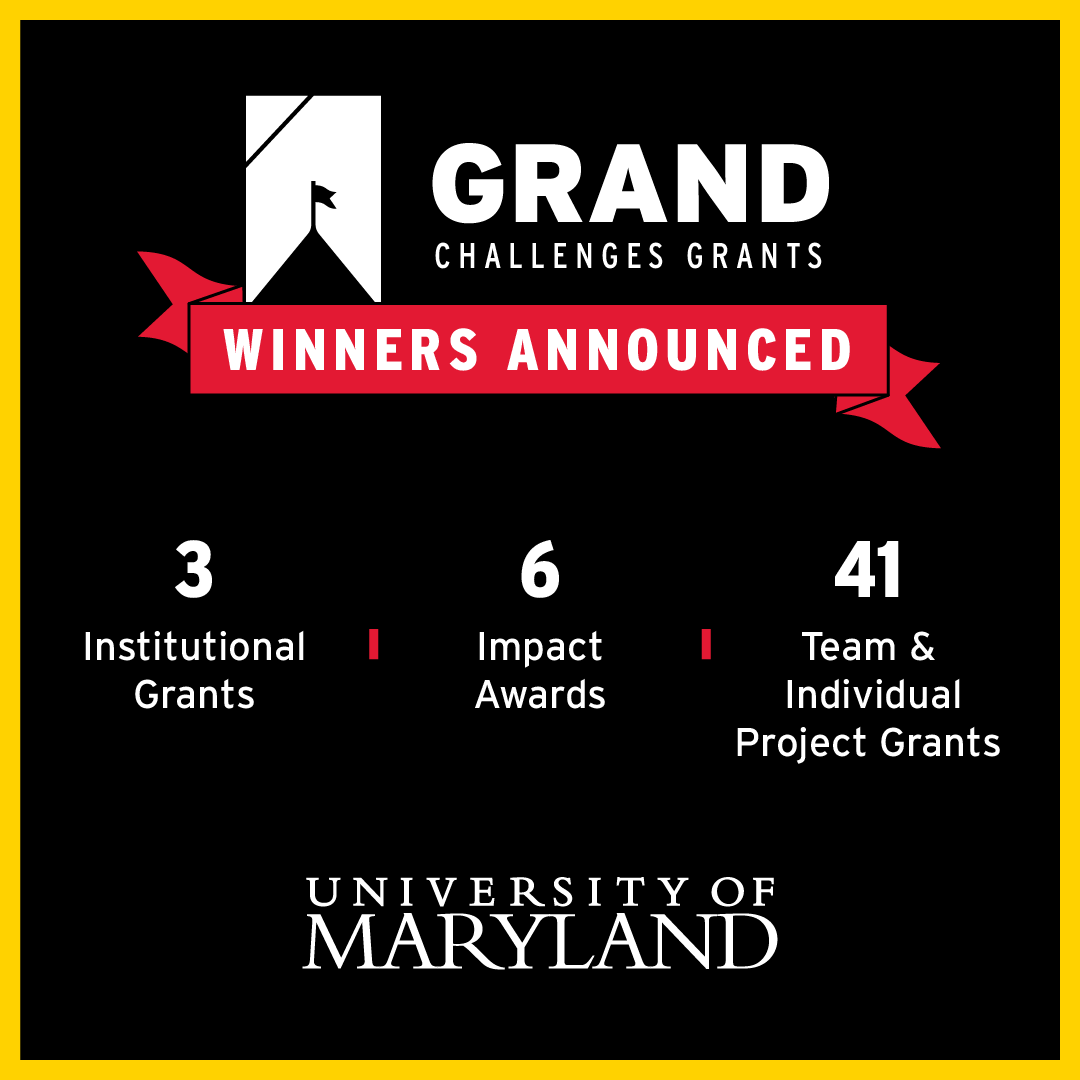 $30 million. 50 projects. Congratulations to the winners of Grand Challenges Grants!  Four of those grants were awarded to SPP faculty, addressing educational equity, racial and social justice, democracy, and global health. Learn more: ow.ly/2tSS50MUz4z 
#FearlesslyUMD