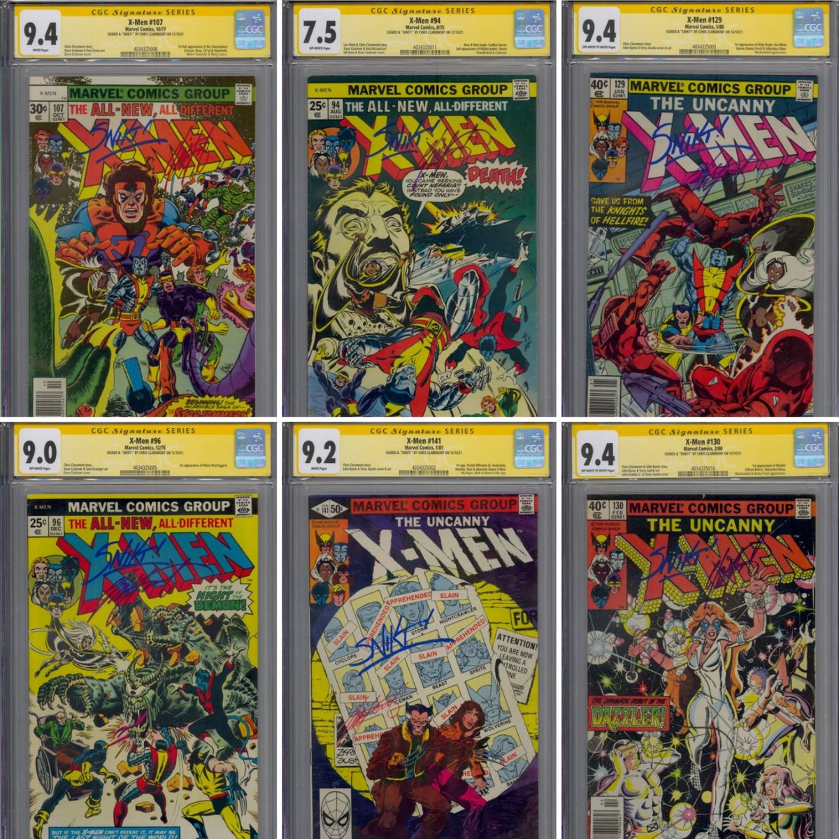We have a batch of signed and graded Chris Claremont books up in our online shops. 

#comics #comicbooks #cgccomics #cgc #xmen #uncannyxmen #chrisclaremont #signatureseries #marvelcomics