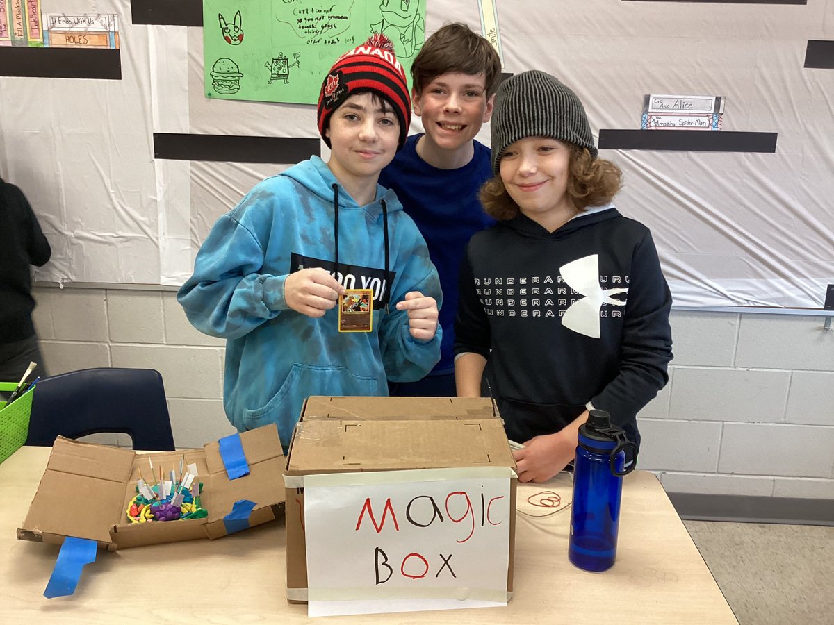 Gr. 7 &amp; 8 Ss were so excited to share their projects on hydraulics, pneumatics and solutions. <a href="/DDSB_STEM/">DDSB STEM</a> <a href="/DDSBSchools/">Durham District School Board (DDSB)</a>