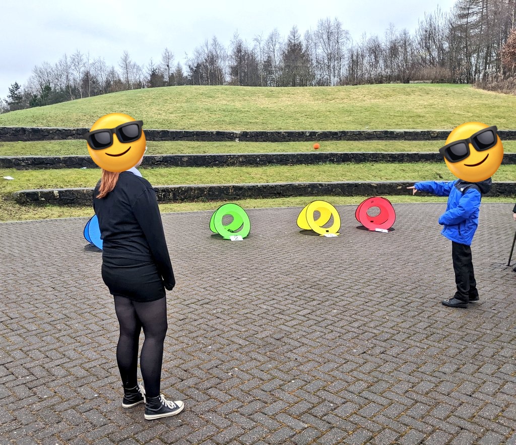 First day back at <a href="/DHS_Wellbeing/">DHS_Wellbeing</a> after being off on mat leave. Blew the cobwebs away with a wee outdoor session focusing on team work &amp; mental maths. #Wellbeing #Article28