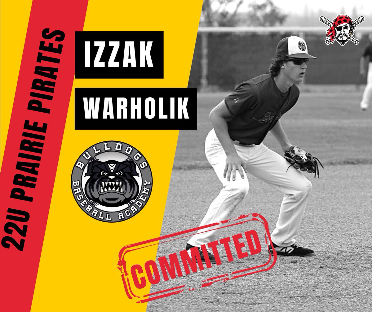 Our next 22U commit is Izzak Warholik.  Izzak has played for our 18U Pirates for the past 2 seasons and trains with the WarDogs Baseball Legion.  Warholik also recently announced his commitment to Valley City State U (NAIA) in North Dakota.