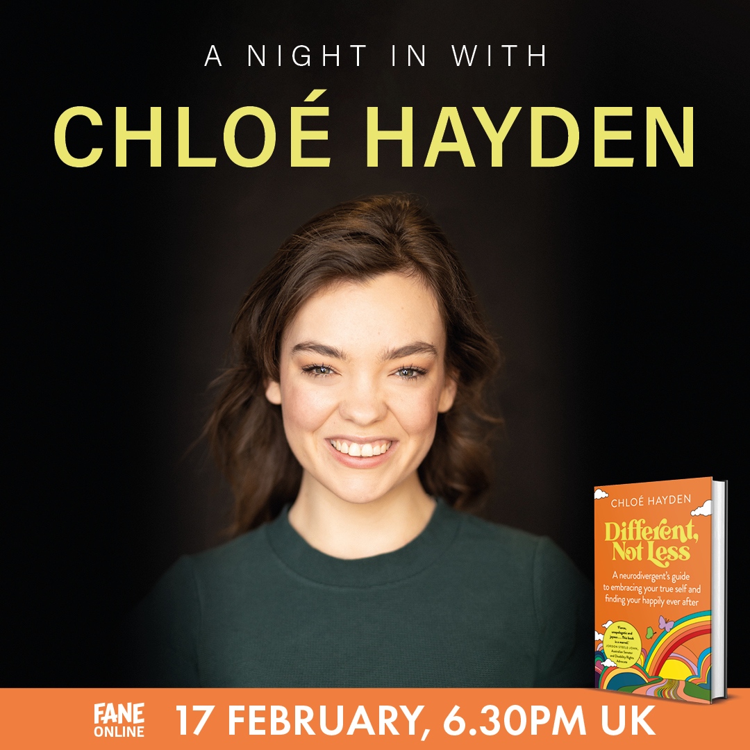 #EVENTALERT❗️ We’re thrilled to announce @chloeshayden will be in conversation with @thesandrosbakes to celebrate the release of her debut book: #DifferentNotLess.⁠ Join them for this #FREE #FaneOnline event on the 17th February, 6:30 pm (UK). @FaneProductions

#Austism #ADHD