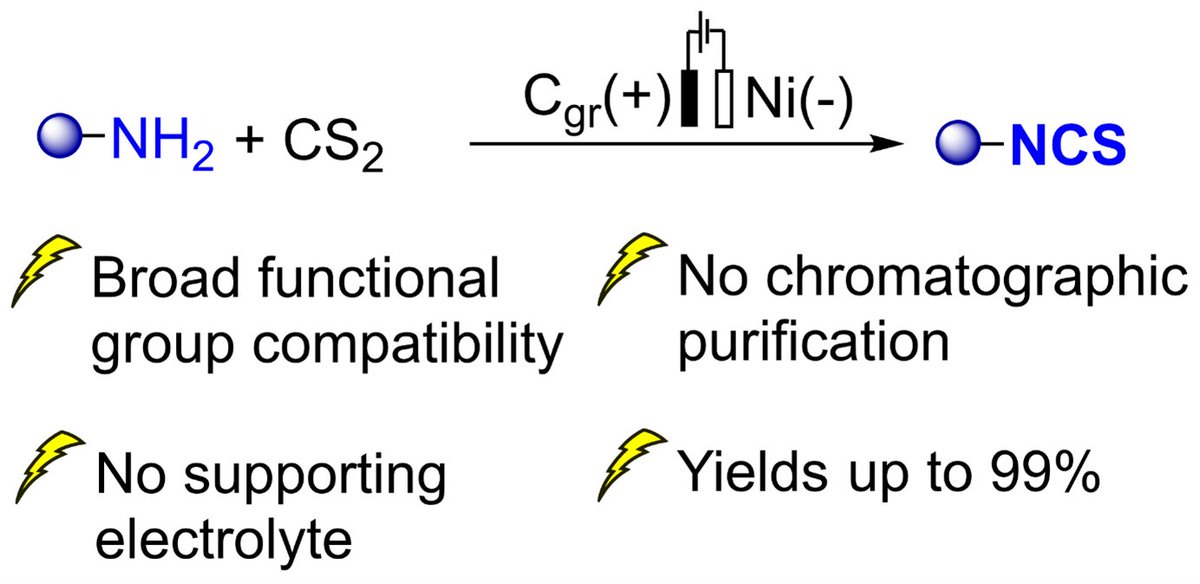J Org Chem/Org Lett (@joc_ol) on Twitter photo Just out in #OrgLett, <a href="/KLchemistry/">Kevin Lam</a>'s Team in combo with <a href="/GSK/">GSK</a> continues the ⚡eQuest⚡ for making "iso" compounds! Electrosynthesis of #isothiocyanates directly from primary amines! pubs.acs.org/doi/10.1021/ac…
<a href="/CK_echem/">Cyrille Kiaku</a> <a href="/jamiewalsh1999/">Jamie</a> <a href="/MattTheChemist/">Matthew Leech</a> <a href="/DPSynthChemist/">Darren Poole</a> <a href="/PerryDevo/">Perry Devo, PhD</a> Just out in #OrgLett, <a href="/KLchemistry/">Kevin Lam</a>'s Team in combo with <a href="/GSK/">GSK</a> continues the ⚡eQuest⚡ for making "iso" compounds! Electrosynthesis of #isothiocyanates directly from primary amines! pubs.acs.org/doi/10.1021/ac…
<a href="/CK_echem/">Cyrille Kiaku</a> <a href="/jamiewalsh1999/">Jamie</a> <a href="/MattTheChemist/">Matthew Leech</a> <a href="/DPSynthChemist/">Darren Poole</a> <a href="/PerryDevo/">Perry Devo, PhD</a>