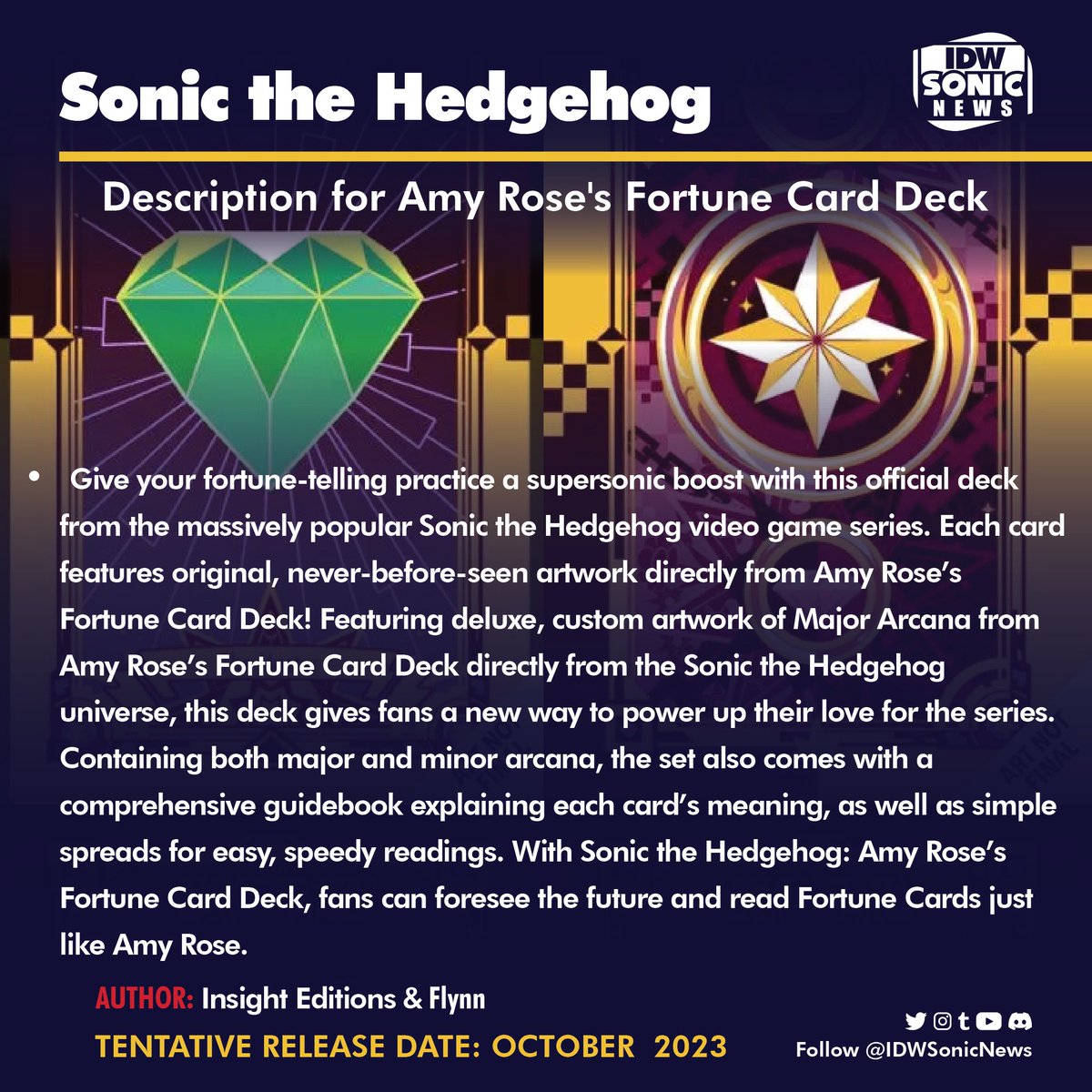 The Official Sonic the Hedgehog: Amy Rose's Fortune Card Deck by Insight  Editions, Flynn, Other Format