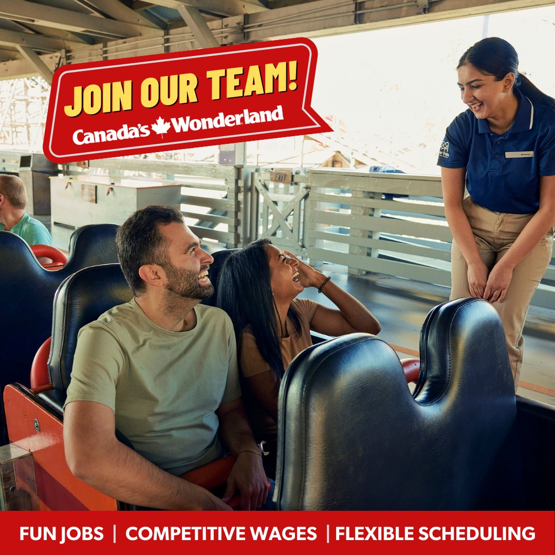 WonderlandNews's tweet photo. Hiring Week begins this Saturday! While you can apply to our jobs anytime online, we're hosting a drop-in event Feb. 18 to 24 (excluding Family Day) from 10am to 3pm at the park's HR Centre, 1 Amusement Drive, Vaughan. 
Learn more: https://t.co/tnsz8cwemo https://t.co/ke3ouQzIYf