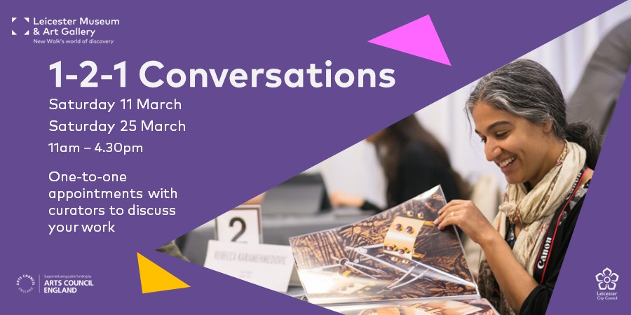 #Artists - Book an appointment with a guest curator to discuss your art. 

Free opportunity to discuss your artwork and arts career possibilities. Get feedback on a project that you have been working on and make new social connections. #leicestermuseum
leicestermuseums.org/arts/arts-in-l…