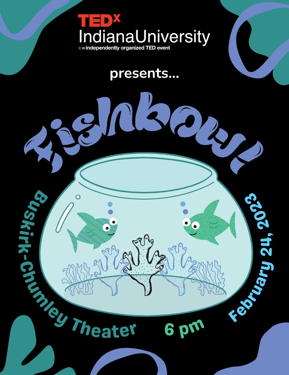 Free tickets for HHC students to TEDxIndianaUniversity event: Fishbowl. At the Buskirk Chumley Theatre on Kirkwood 
Friday February 24th, 2023 at 6:00pm - 9:00pm
RSVP required: events.hutton.indiana.edu/reservations/a…