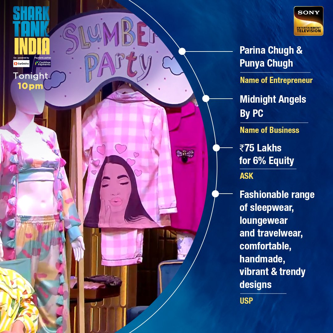 SonyTV's tweet photo. #Perfora, #CureSee and #MidNightAngelsByPC which pitch will interest the Sharks and end up with a deal?
Don't forget to tune into #SharkTankIndia Season 2, tonight at 10 pm on Sony Entertainment Television & Sony LIV. https://t.co/S4mDiAzBEa