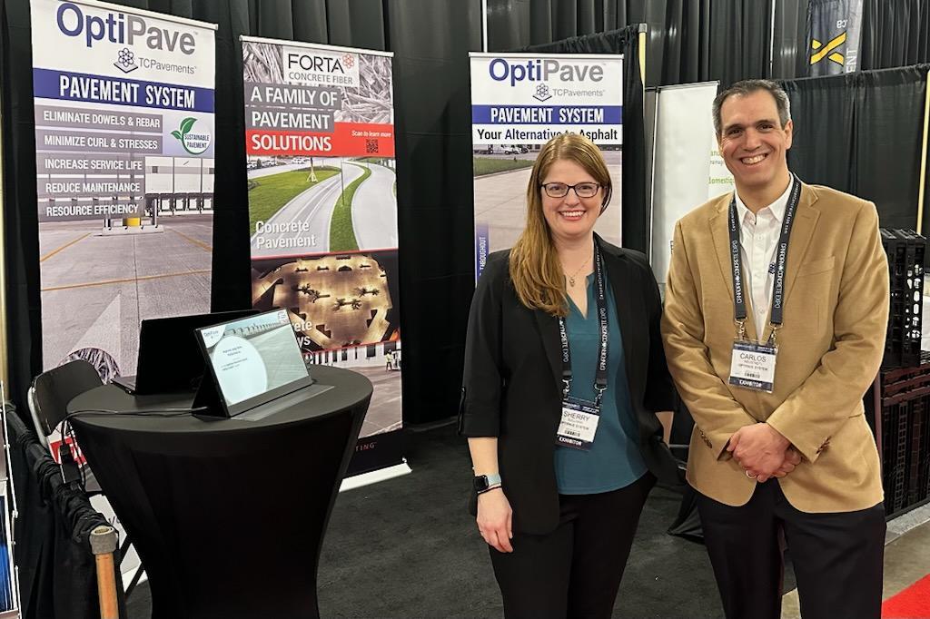 FORTA_FERRO's tweet photo. Are you attending #CCE2023? Stop by the #OptiPave booth 14114! 

Learn how you can reduce #construction and maintenance costs while maximizing #concrete performance and service life. https://t.co/Yan7fPlirn
