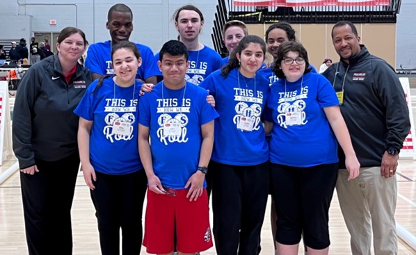 FranklinHS_BCPS's tweet photo. We now have State Champions walking around Franklin High School. Congrats to our Allied Bocce Ball team for their 1st place win at the state tournament yesterday! We are so proud of you and all of your hard work. #FranklinProud #ThePossibilitiesAreEndless @KO_BCPS @KyriaJoseph https://t.co/iNM5NXFw1D