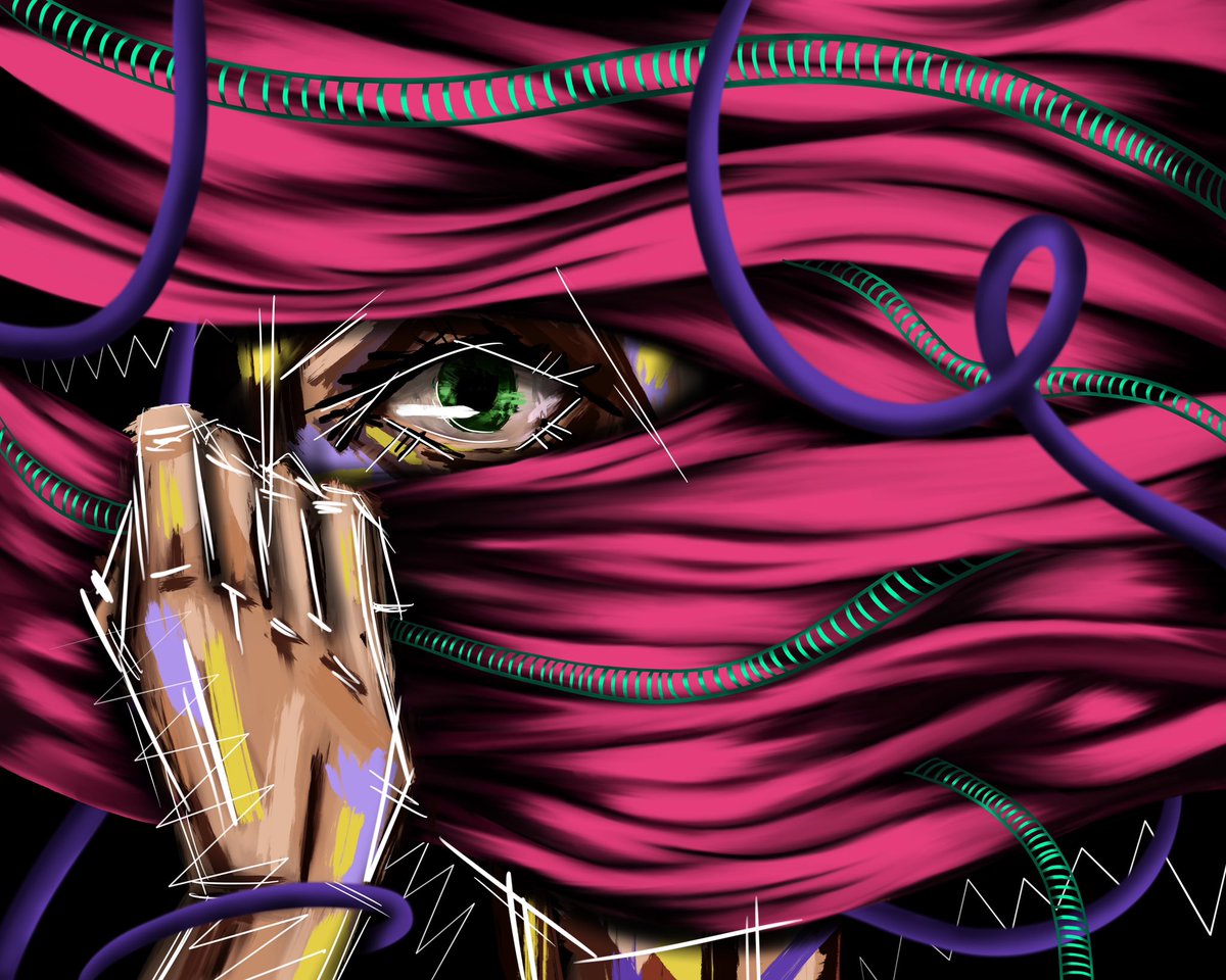 If you put the work side by side, it turns out that one is watching the others.

In the process of the third art from this collection. But there will be nothing in it except closed indifference to the first two pieces of art.

knownorigin.io/collections/ve…