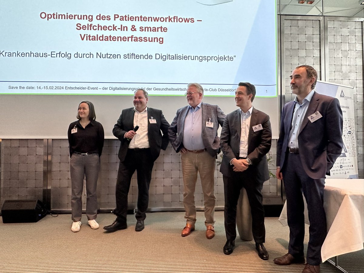 Pierre_Meier's tweet photo. Finalist 11-2023 #Entscheiderevent:
Optimierung des Patientenworkflows - Selfcheck-in &amp; smarte Vitaldatenerfassung
Mit W. Geerdink &amp; Sven Buxmann von Alphatron Medical; Marco Lanfrit @OPASCA_GmbH;
Universitätsklinikum Frankfurt am Main + Krankenhaus Porz am Rhein https://t.co/jAAoO3s3rM