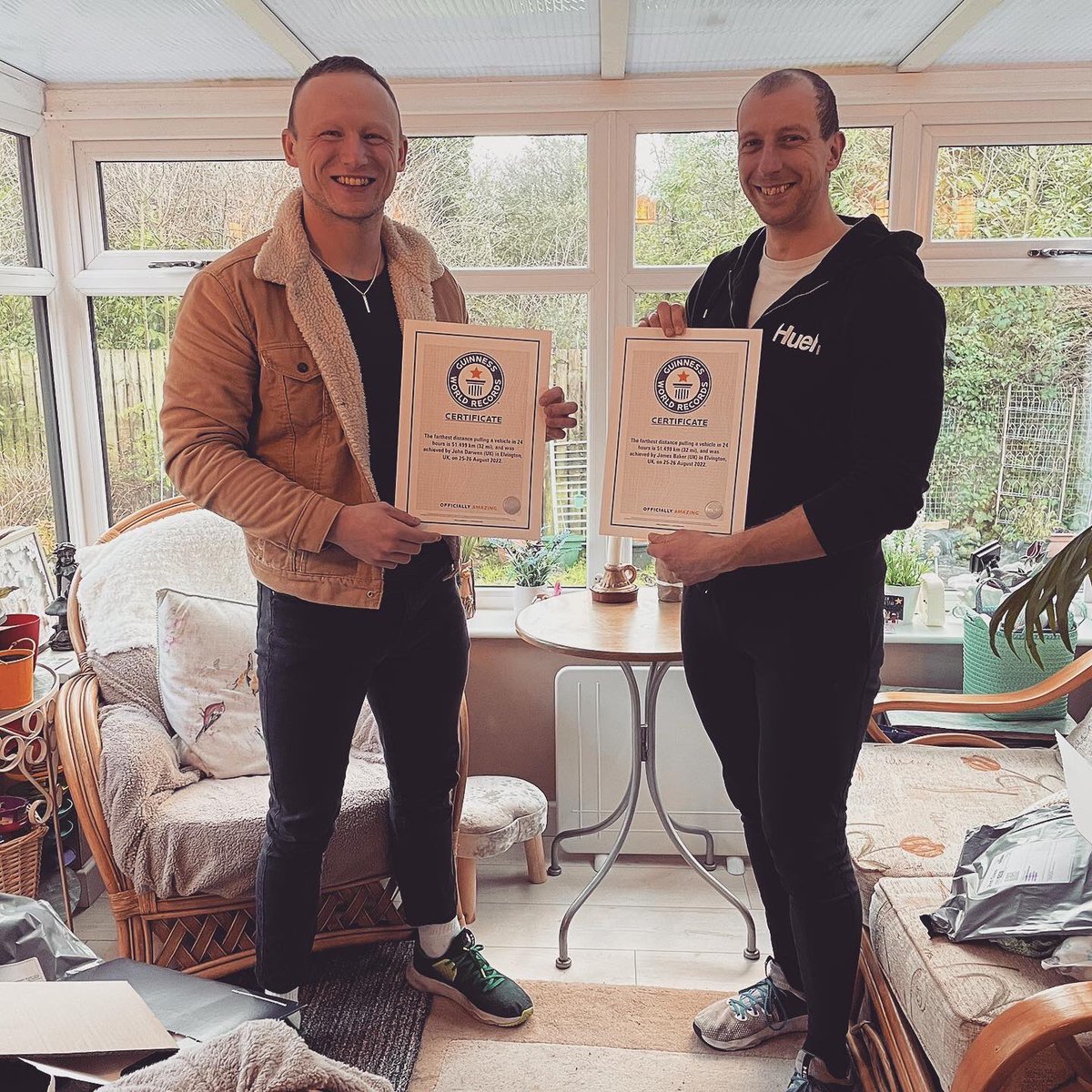 JDarwenOT's tweet photo. Finally, it's official! 2 x Guinness world record holder! 🏆

32 miles is now the official Guinness World Record for the 'farthest distance pulling a vehicle in 24 hours.' 

The official listing and background to the record can be found here:

https://t.co/QrHJTVT4DM

#fitness https://t.co/mqwuvjqEhd