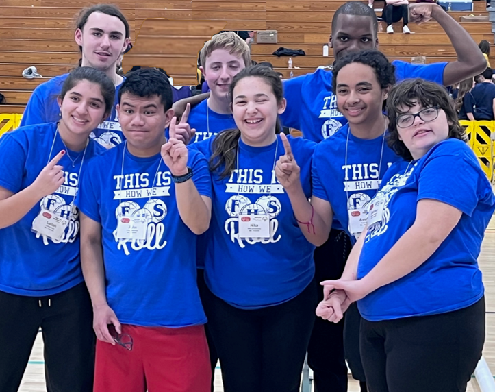 FranklinHS_BCPS's tweet photo. We now have State Champions walking around Franklin High School. Congrats to our Allied Bocce Ball team for their 1st place win at the state tournament yesterday! We are so proud of you and all of your hard work. #FranklinProud #ThePossibilitiesAreEndless @KO_BCPS @KyriaJoseph https://t.co/iNM5NXFw1D