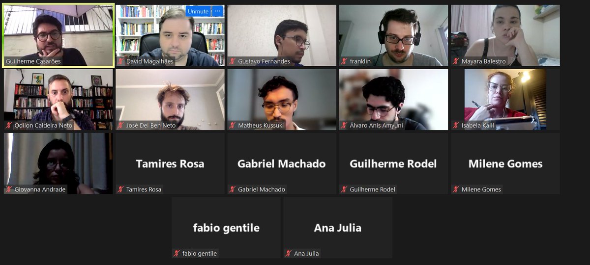 Ontem o realizamos o primeiro encontro do Grupo de Estudos de 2023. Na ocasião, discutimos o artigo recém publicado por <a href="/GCasaroes/">Guilherme Casarões</a> e Ricardo Barbosa, "Statecraft under God: Radical Right Populism meets Christian Nationalism in Bolsonaro’s Brazil".
