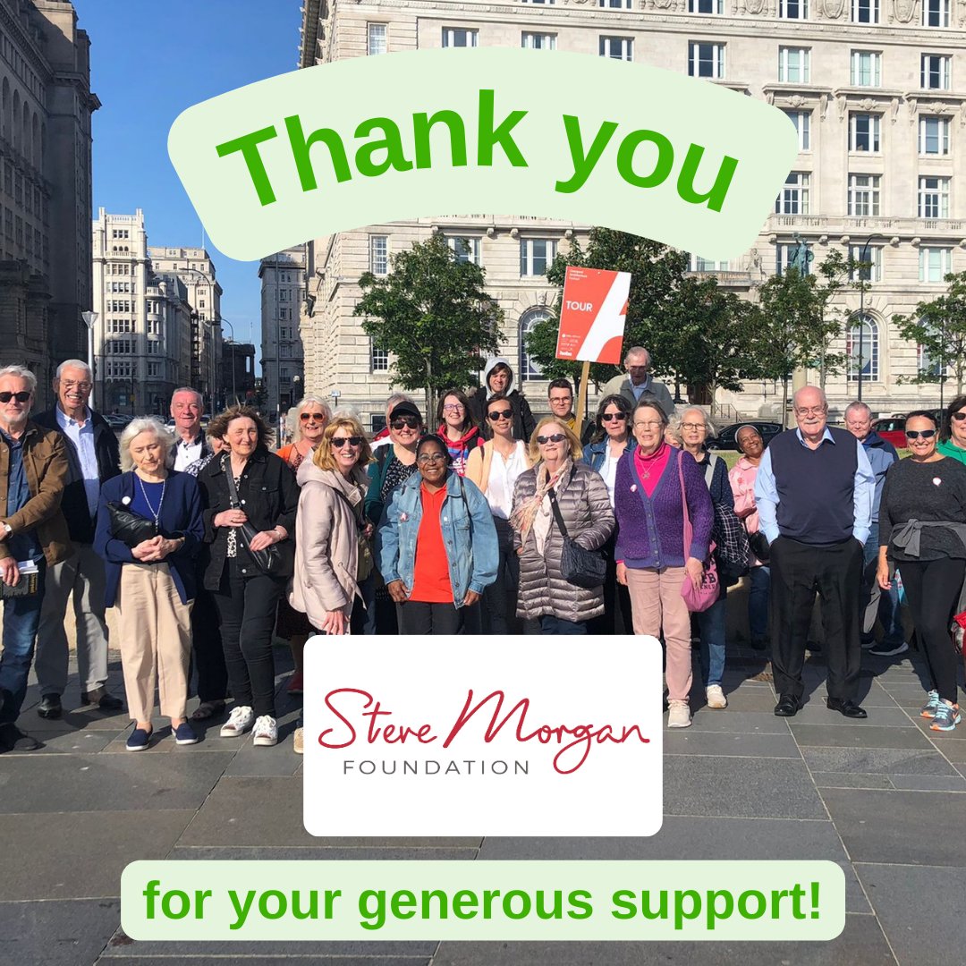 The Liverpool Cares team would like to say a huge thank you to the @stevemorganfdn for their support of our intergenerational Social Clubs! We wouldn't be able to build community & connection in Liverpool without supporters like you 💚 #thankingthursday #changinglivesforgood