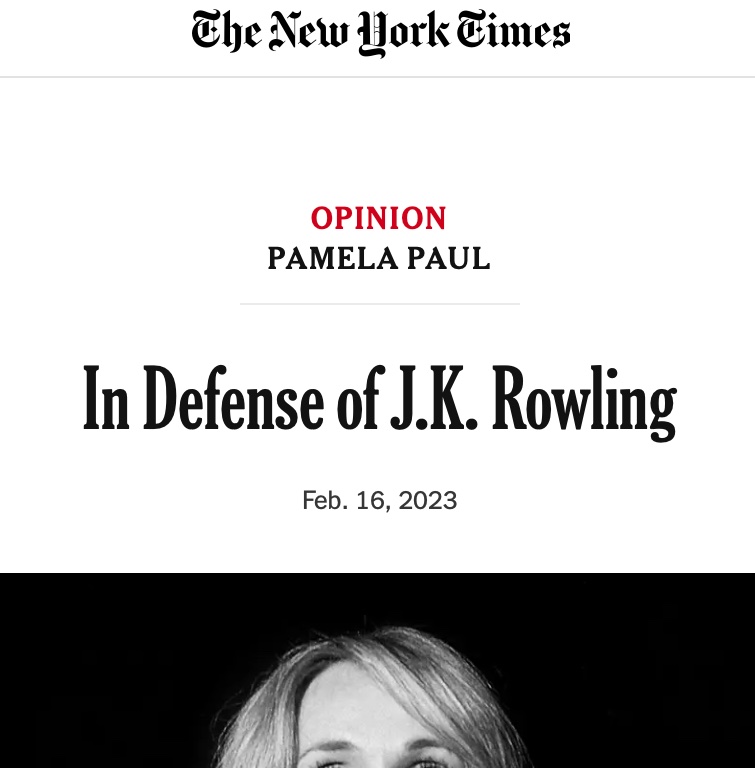 This piece proves (again) that the NYT is more interested in publishing unnuanced, anti-trans, faux-think-piece culture war bullshit than covering the *very real* legislative and physical violence trans people are increasingly facing worldwide.