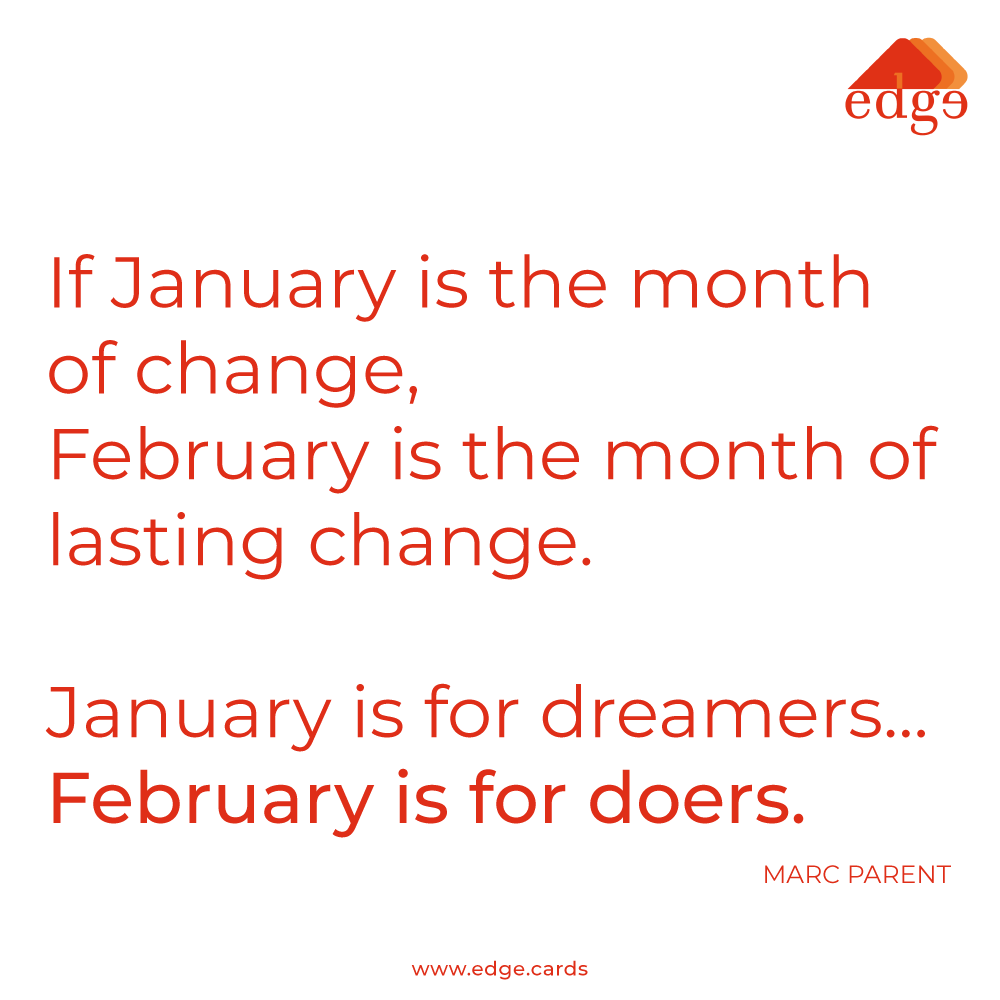 How are we doing with those New Year Resolutions? 😀 #Adulting #TheEdgeGeneration