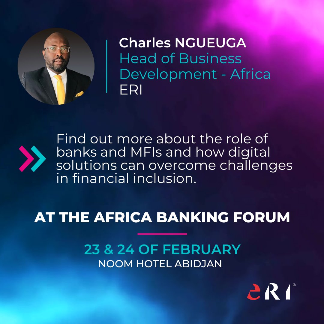 Meet us at the #AfricaBankingForum the 23 & 24 of February 2023 in #Abidjan ! To find out more about the role of banks and #MFIs and how digital solutions can overcome challenges in #financialinclusion.

olympicbankingsystem.com/en/contact-eri/

#OLYMPICBankingSystem #MFIs #Financialsoftware