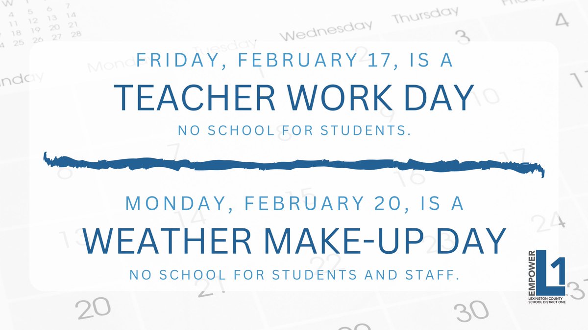 A quick calendar reminder for tomorrow and Monday of next week. Have a wonderful long weekend!