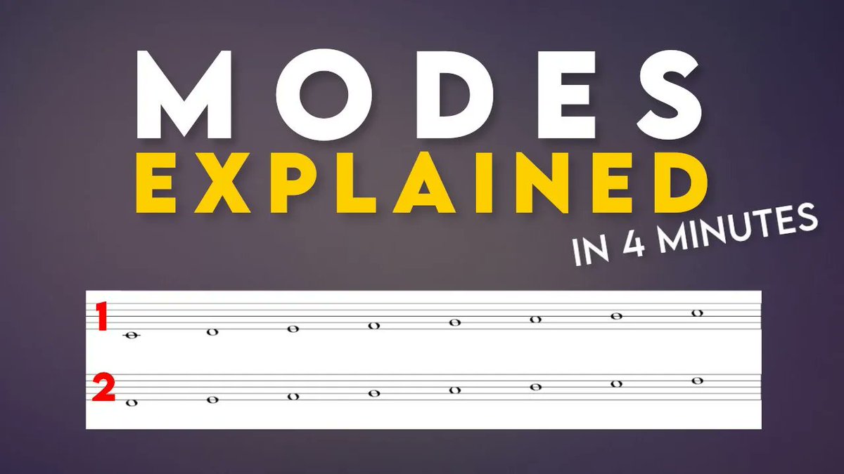 The 4 minute crash course continues! This time, it's all about modes

youtu.be/fjNHhGMkpFc