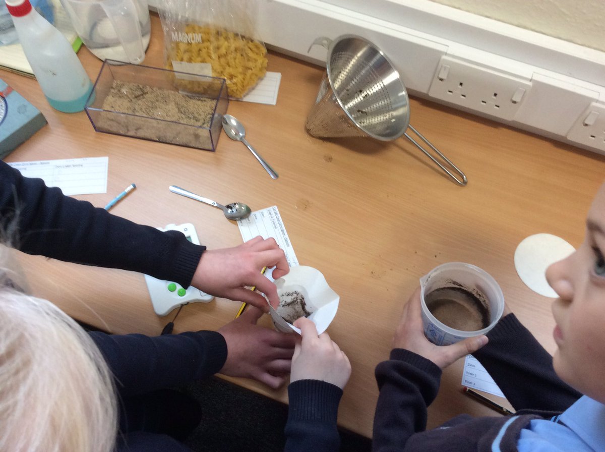 mabscross's tweet photo. We have really enjoyed our Science work today. We answered the question ‘Can you clean dirty water?’ We used sieves, filter paper and evaporation to clean our water. https://t.co/tTiswDLVsd
