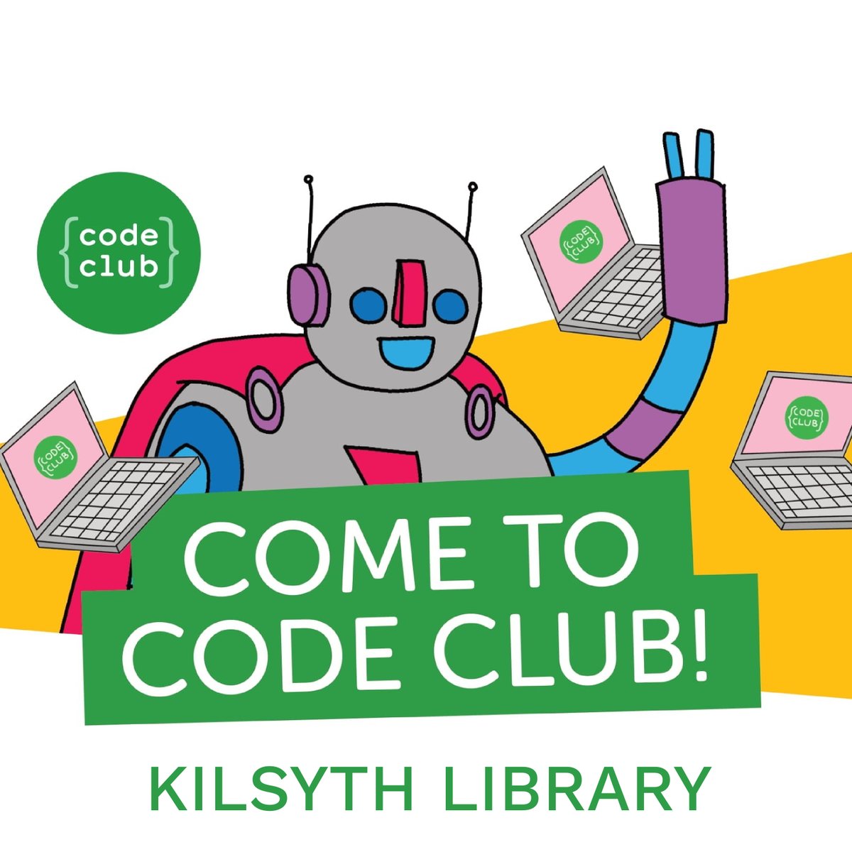 LibrariesNL's tweet photo. For those that have signed up to the #CodeClub at #KilsythLib, don't forget it starts on Tuesday 21 February at 3.45pm. 

You can learn how to code a stress ball and more.  

Find out more about all our Code Clubs at: https://t.co/mnN4HxXEmN https://t.co/XADpg87ytQ
