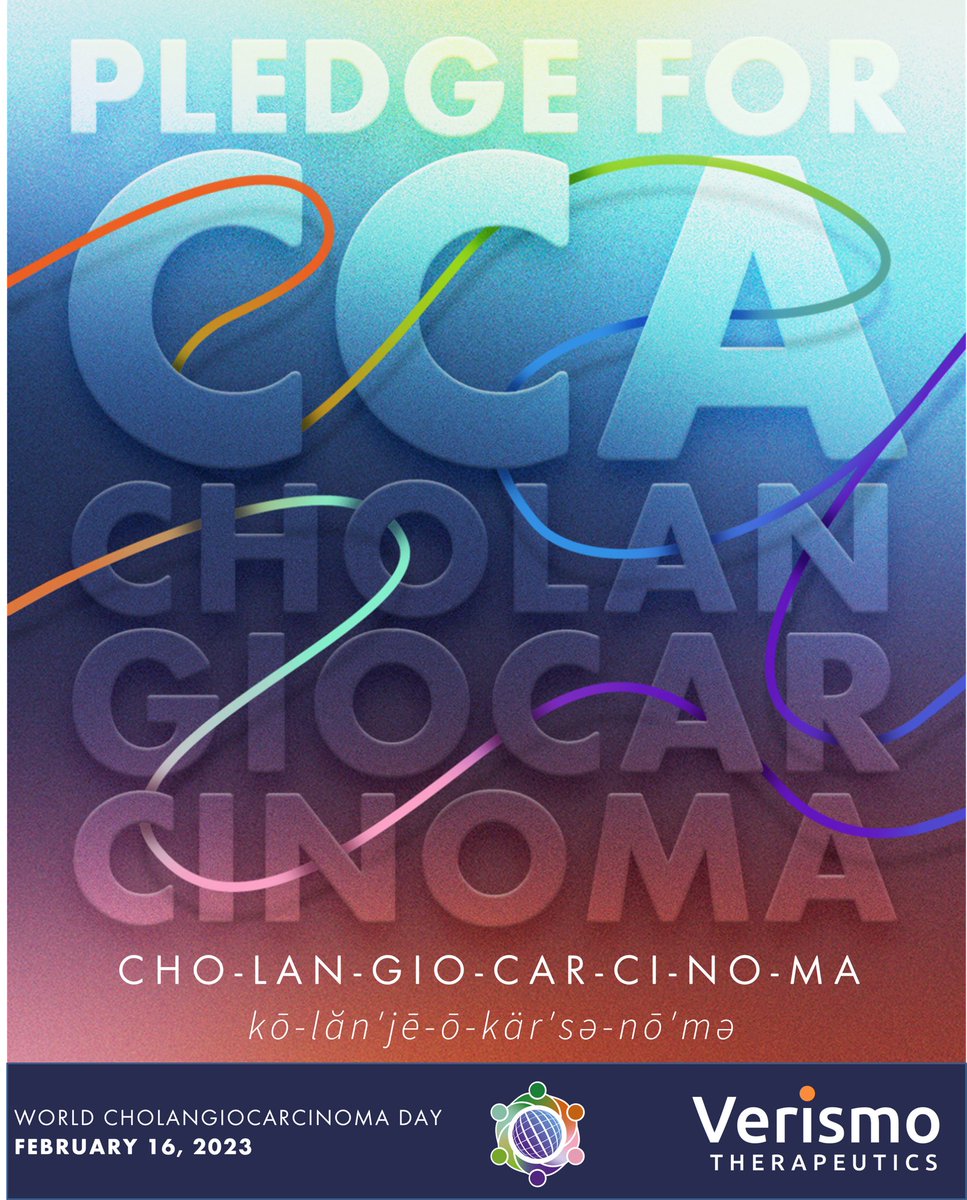 VerismoTx's tweet photo. Happy #CholangiocarcinomaAwarenessDay! We’re proud to join the fight against bile duct cancer and support those affected by this devastating disease. #Cholangiocarcinoma #CancerAwareness #FightCancer #SynKIR110 #WorldCCADay #PledgeforCCA https://t.co/TQWYWiqm5z