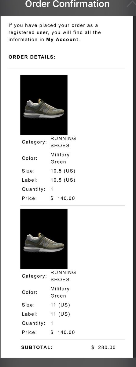 sneaksbt's tweet photo. @AMNotify Had to be safe in case they aren’t true to size😏 @AMNotify https://t.co/Qf9JWeR581