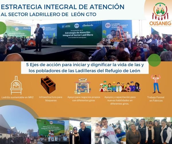 OUSANEG's tweet photo. El OUSANEG se congratula de la Estrategia Integral de Atención al sector Ladrillero de León,presentada el pasado 31 de enero en la Comunidad de la Ladrilleras del Refugio, por el Gobernador de Guanajuato. Vivimos tiempos complejos,seguimos sumando y confiar que se cumplirá. https://t.co/oKs85g5Hu3