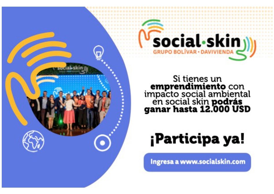 creativeunab's tweet photo. #SocialSkin apoya a jóvenes que lideran emprendimientos con impacto social, si
conoces algún joven que lidere un emprendimiento que esté solucionando alguna problemática, cuéntale  para que participe por los increíbles premios, ingresa a https://t.co/wEJZP3NvxC y conoce más
😎 https://t.co/njStHR8pqD